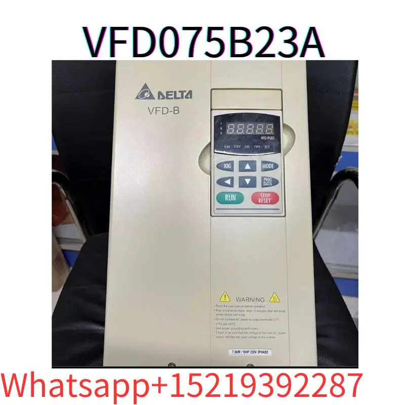 second-hand Frequency converter VFD075B23A 7.5KW 220V tested ok