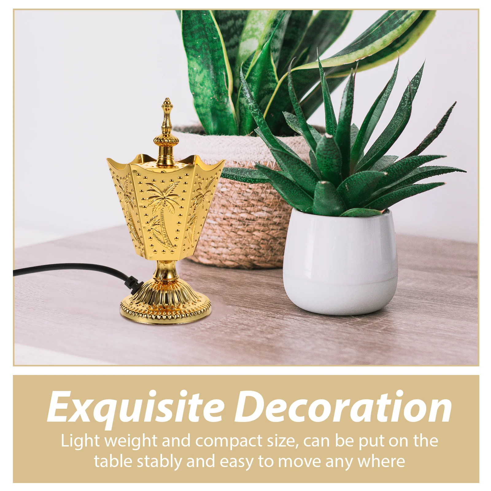 

Vintage Electric Incense Burner Copper Plug In Home Decor Tabletop Censer Holder Uk Plug 220-240V Aroma Burner Metal