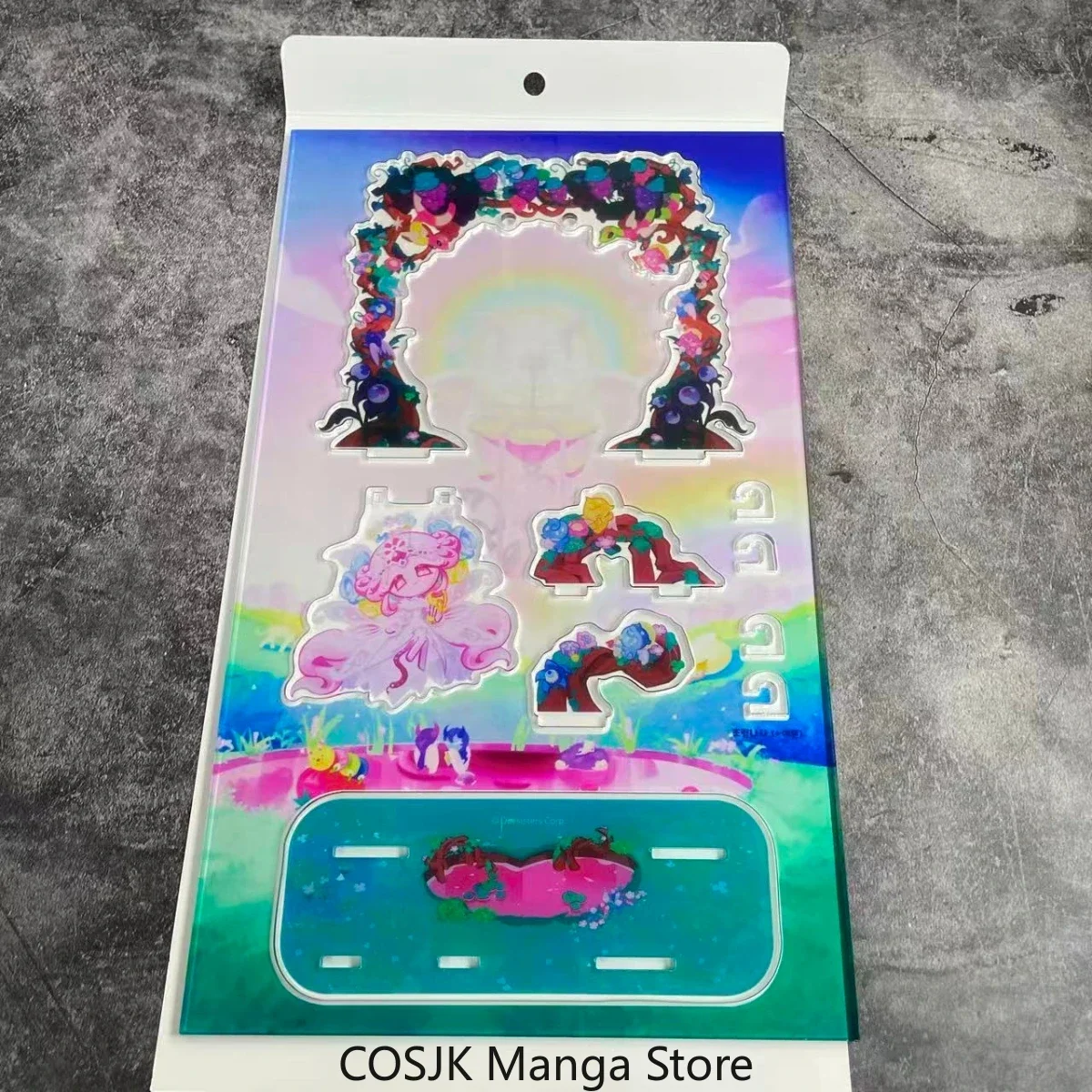 Anime Cookie Run Kingdom Eternal Sugar Cookie White Lily Cookie Acrylic Standee Desktop Ornament Birthday Gift Xmas Cosplay