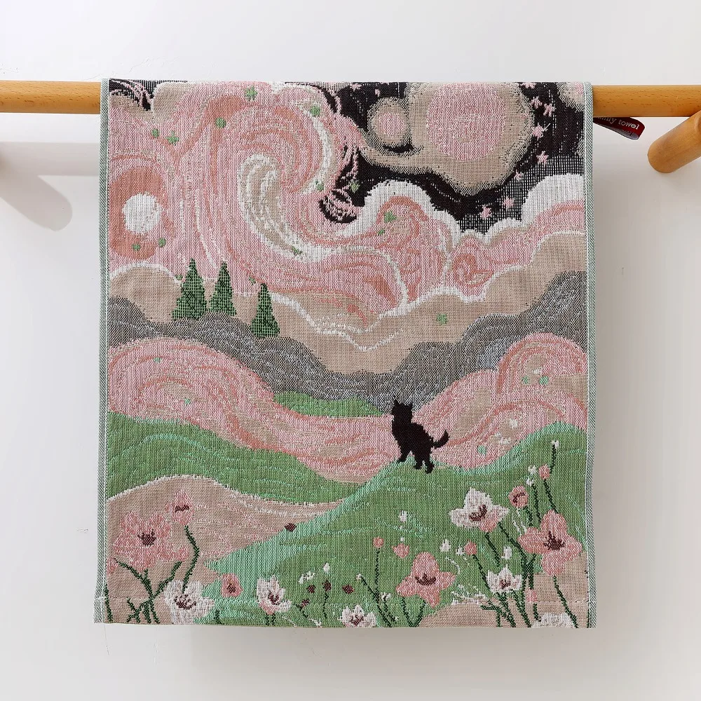 34x40cm Large Hand Towel Quick Dry 4 Layer Cotton Gauze Pure Cotton Dish Cloth Decorative Kitchen Towel Home Restaurant