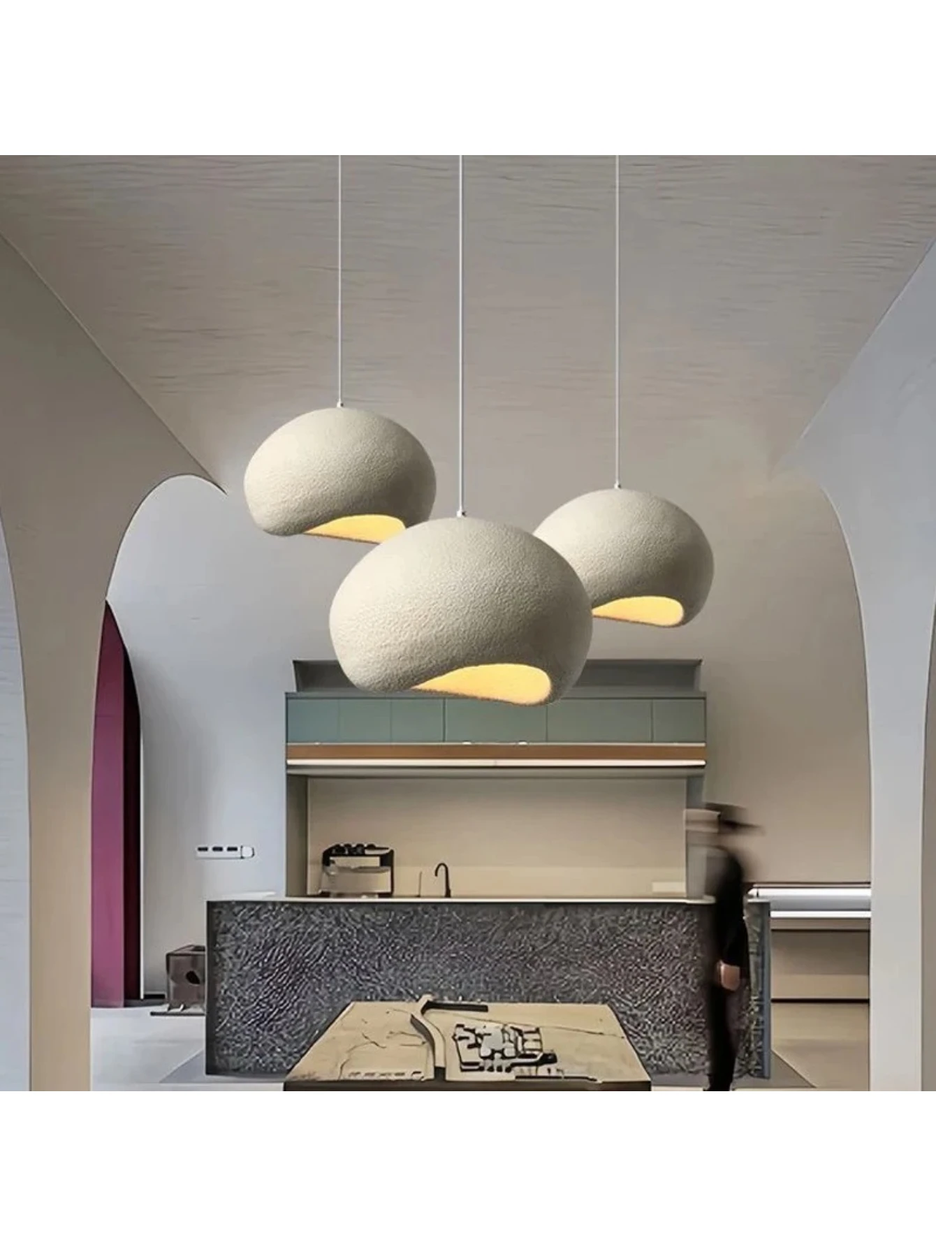 

Modern Handmade Wabi Sabi E27 Ceiling Chandelier Lustre Home Decor Interior Restaurant Pendant Light Living Room Bedroom Fixture