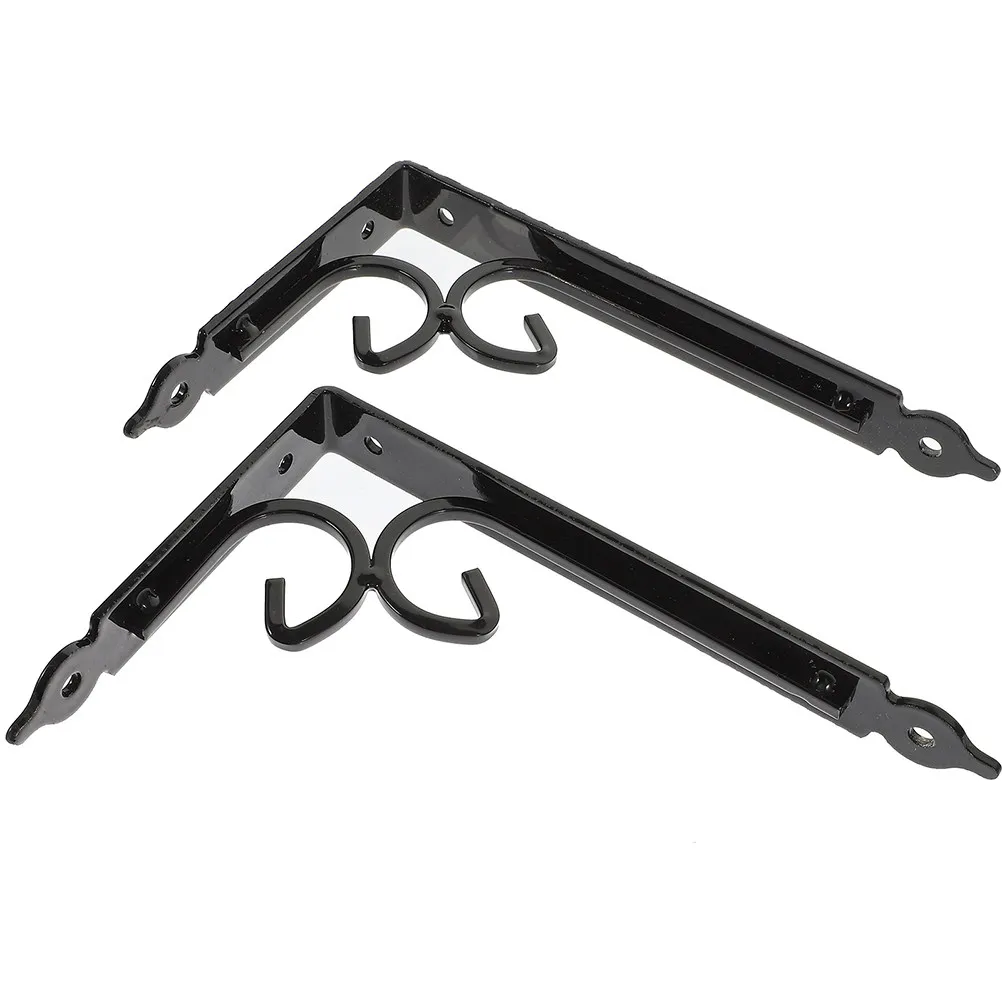 

2 шт. прочных железных треугольных кронштейнов для настенных полок, универсальные настенные кронштейны для полок, прочные металлические угловые кронштейны для гаража