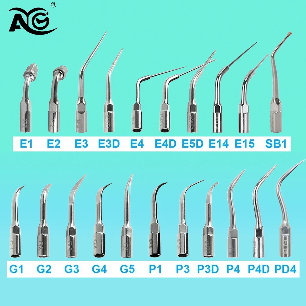 AG 1Pcs Dental Ultrasonic Scaler Tips Scaling Periodontics Endo Perio Scaling Tip fit for EMS Woodpecker DTE NSK SATELEC Scalers