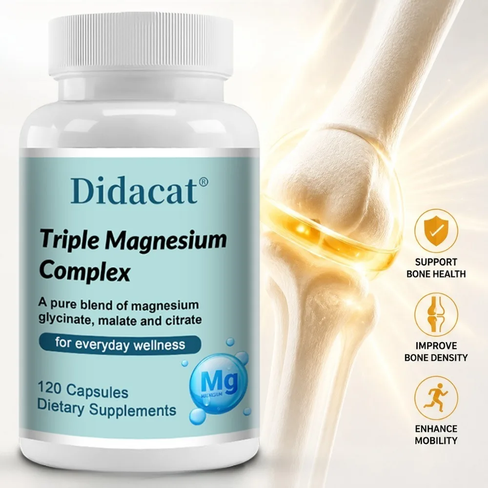 Magnesium Complex Supplements-Memory,Bone & Promotes Brain Health, Sleep Support,Muscle Relaxation,Stress & Anxiety Relief