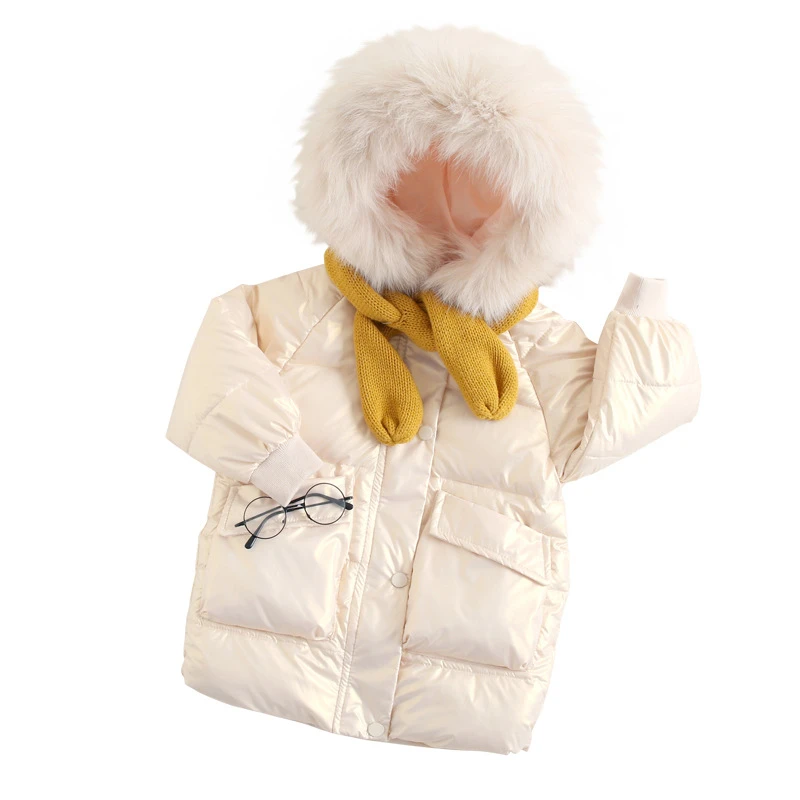 Girls Down Coat Jacket Cotton Windbreak 2023 Plush Warm Plus Thicken Winter Skiwear Ten Degrees Below Zero Children\'s Clothing