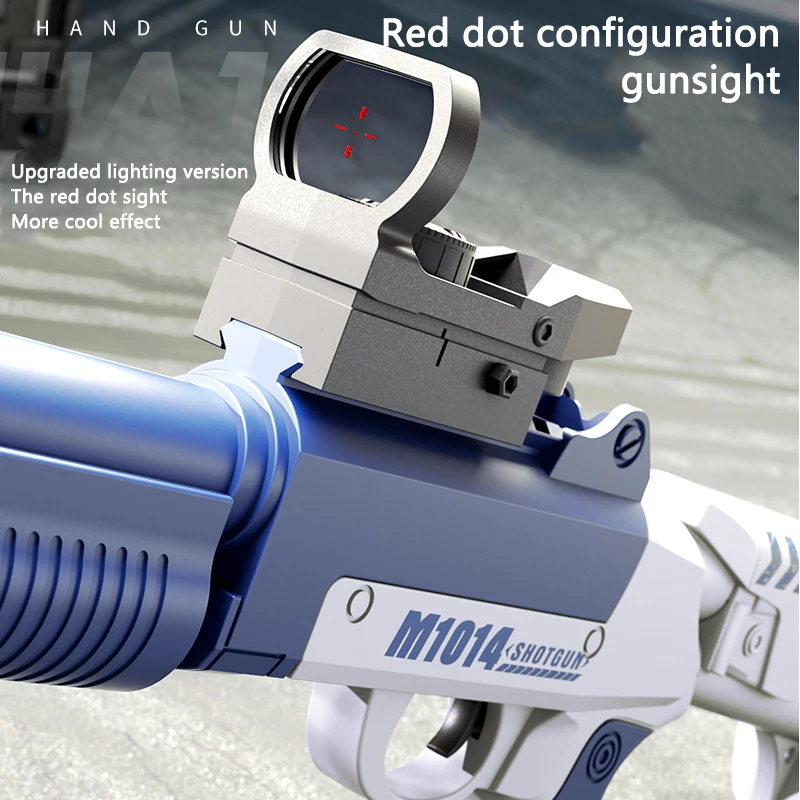 M1014 Shell Throwing Soft Bullet Toy Gun for Children, Manual Shell Throwing with Red Dot Sight, Children's Gift