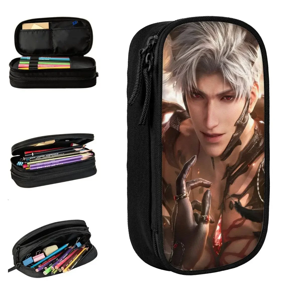 Love And Deepspace Sylus Pencil Case Fun Pen Box Bags Girls Boys Big Capacity Students School Gift Pencilcases