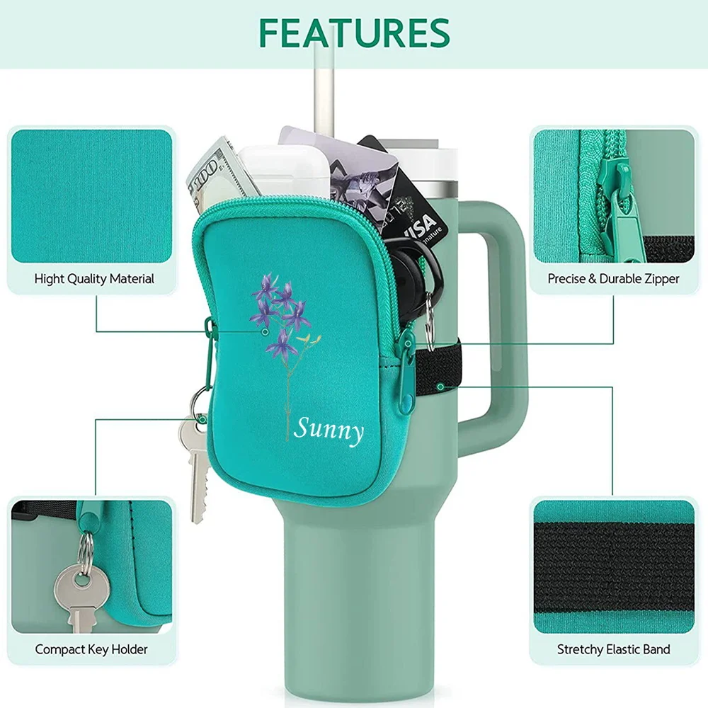 حقيبة حمل خارجية مخصصة للجنسين حقيبة زجاجات مياه قابلة لإعادة الاستخدام لتخزين ملحقات اللياقة البدنية #3