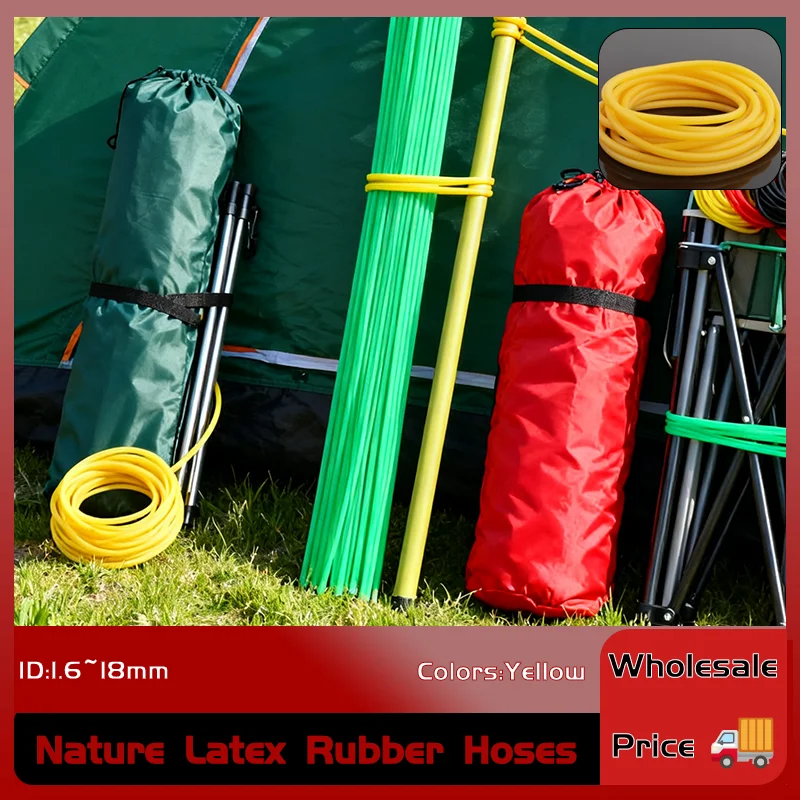 

Прочный латексный резиновый шланг для лент для ружья и рогаток. Высокоэластичная хирургическая трубка, желтый, внутренний диаметр (1,6–18 мм), фитинг для сантехнических шлангов.