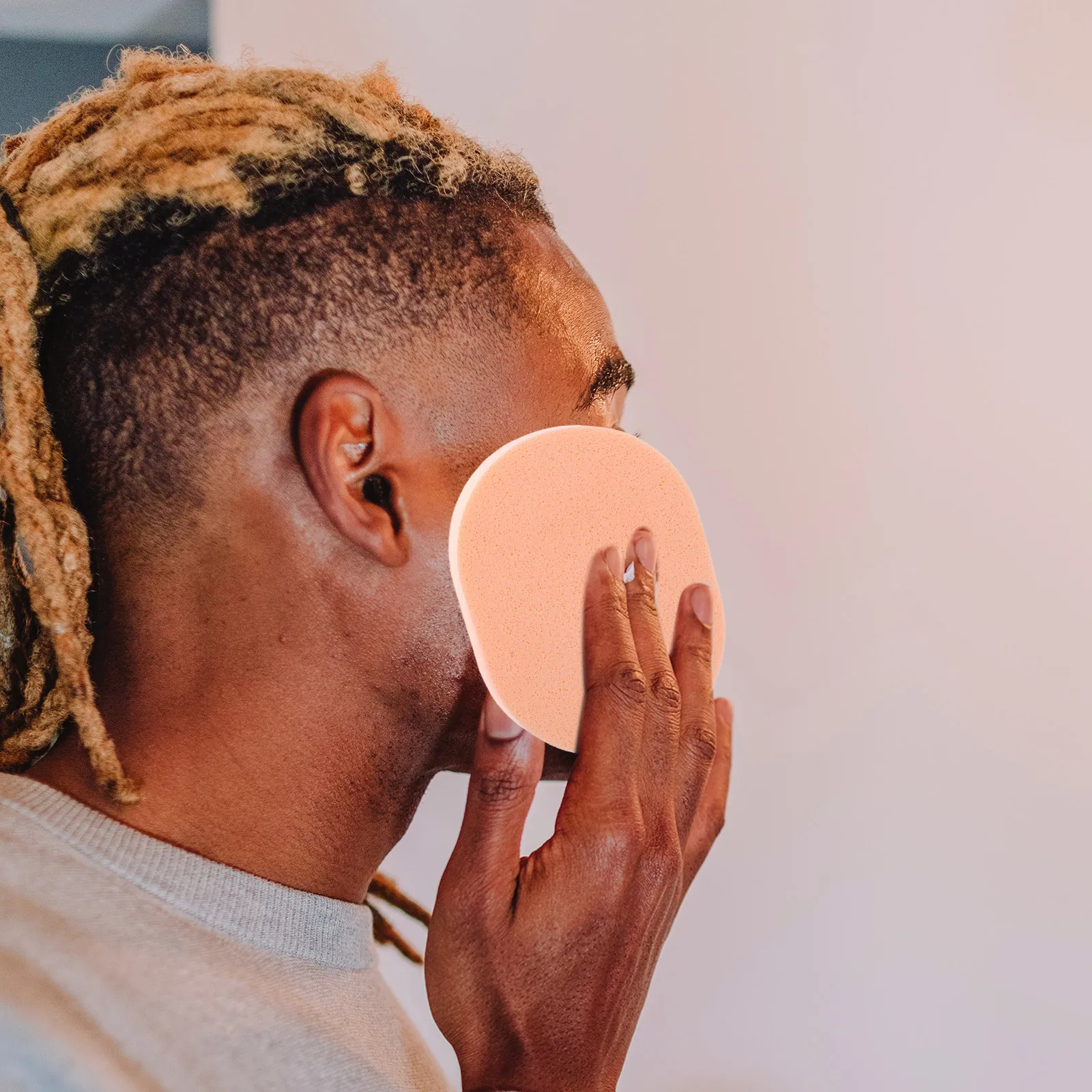 6 szt. Gąbek do peelingu twarzy, miękkie płatki złuszczające do oczyszczania twarzy, wielokrotnego użytku, do efektywnego usuwania makijażu, do codziennego użytku.