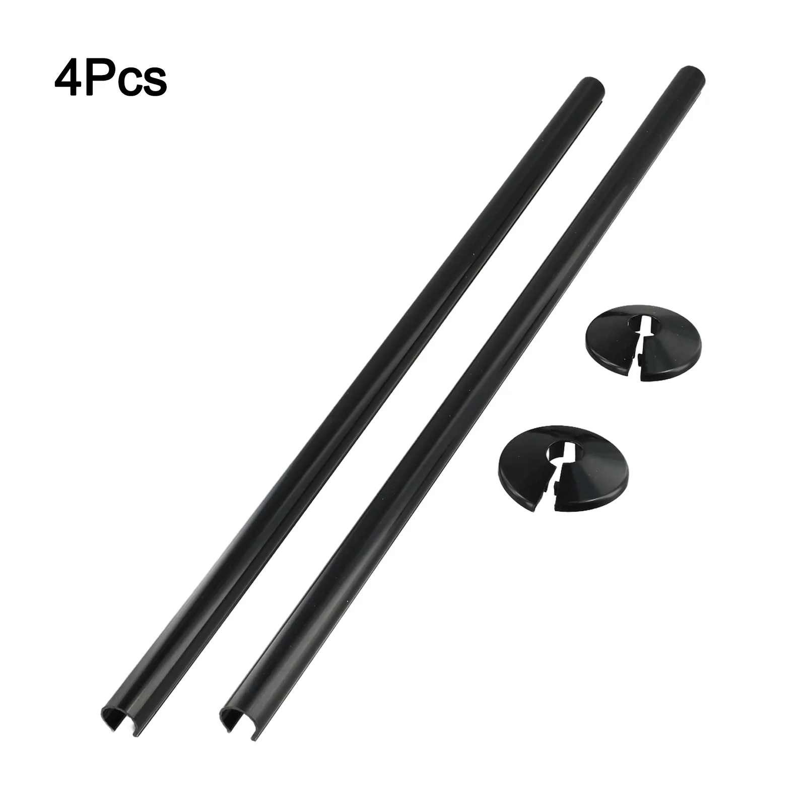 

Черные трубные воротники Универсальная крышка для труб Раствор Зажимный фитинг Простая установка Пластиковые крышки для труб Полированная эстетичная отделка