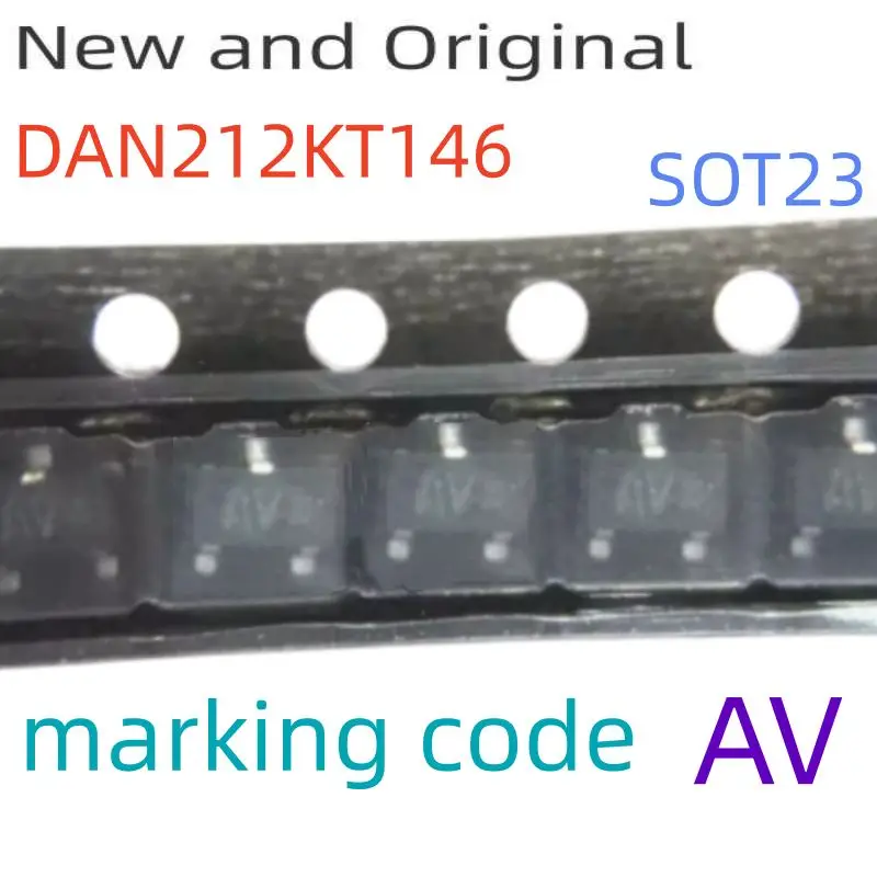 Dan212K Sot23 80V 100Ma Ultra High-Speed Switching Diode Arrays Marking Code Av