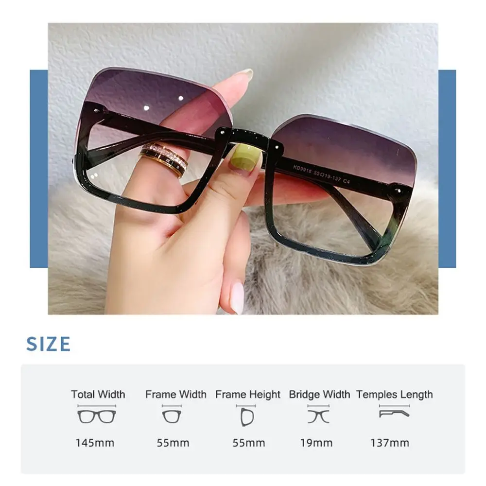 Luxe Vintage Driver Bril Vrouwen Vierkante Zonnebril Brillen Brillen Voor Dames Groot Frame Oversized Zonnebril