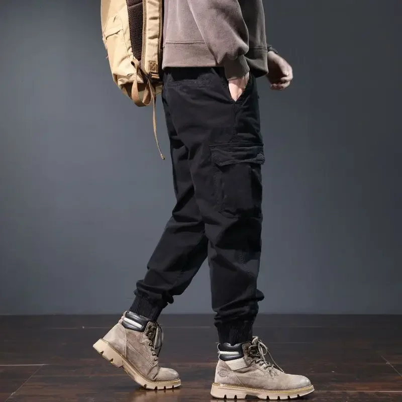 

Cotton Men's Cargo Pants Baggy Casual Male Trousers Korean Style Cheapest Loose Y2k Vintage Luxury Designer High Quality Fashion