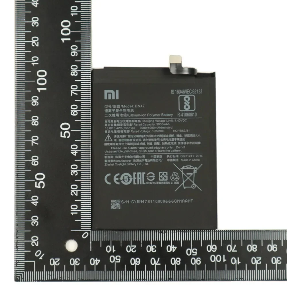 2025 Years BM4F BN31 BN36 BN47 Original Battery For Xiaomi Mi A3 A1 A2 Y1 9 Lite 5X 6X S2 CC9 CC9e Redmi Note 5A Pro Redmi 6 Pro image 5