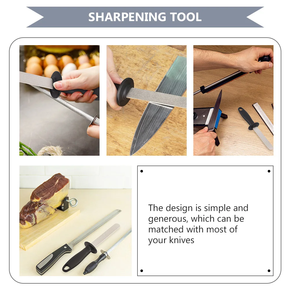 

1Pcs Sharpening Rod Practical Kitchen Sharpener Handheld Sharpening Tool Household Use Kitchen Sharpener