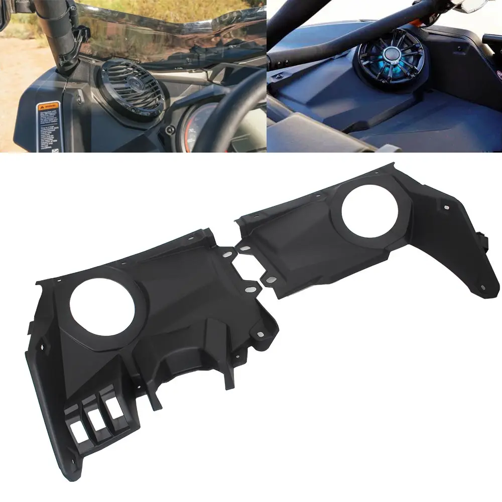 2Pcs Black Front Speaker Panel UTV Accessories Fit for Maverick X3 MAX DS RS Turbo R: 2017- 2023 Parts
