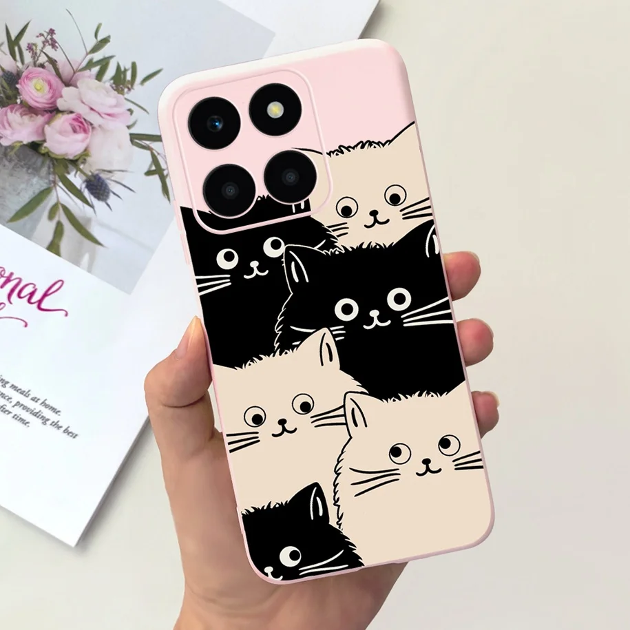 For Honor X6a Case WDY-LX1 Protective Cover Cute Dinosaur Duck Fundas Soft Silicone Phone Cases For Honor X6a X6 X6s 2023 Bumper