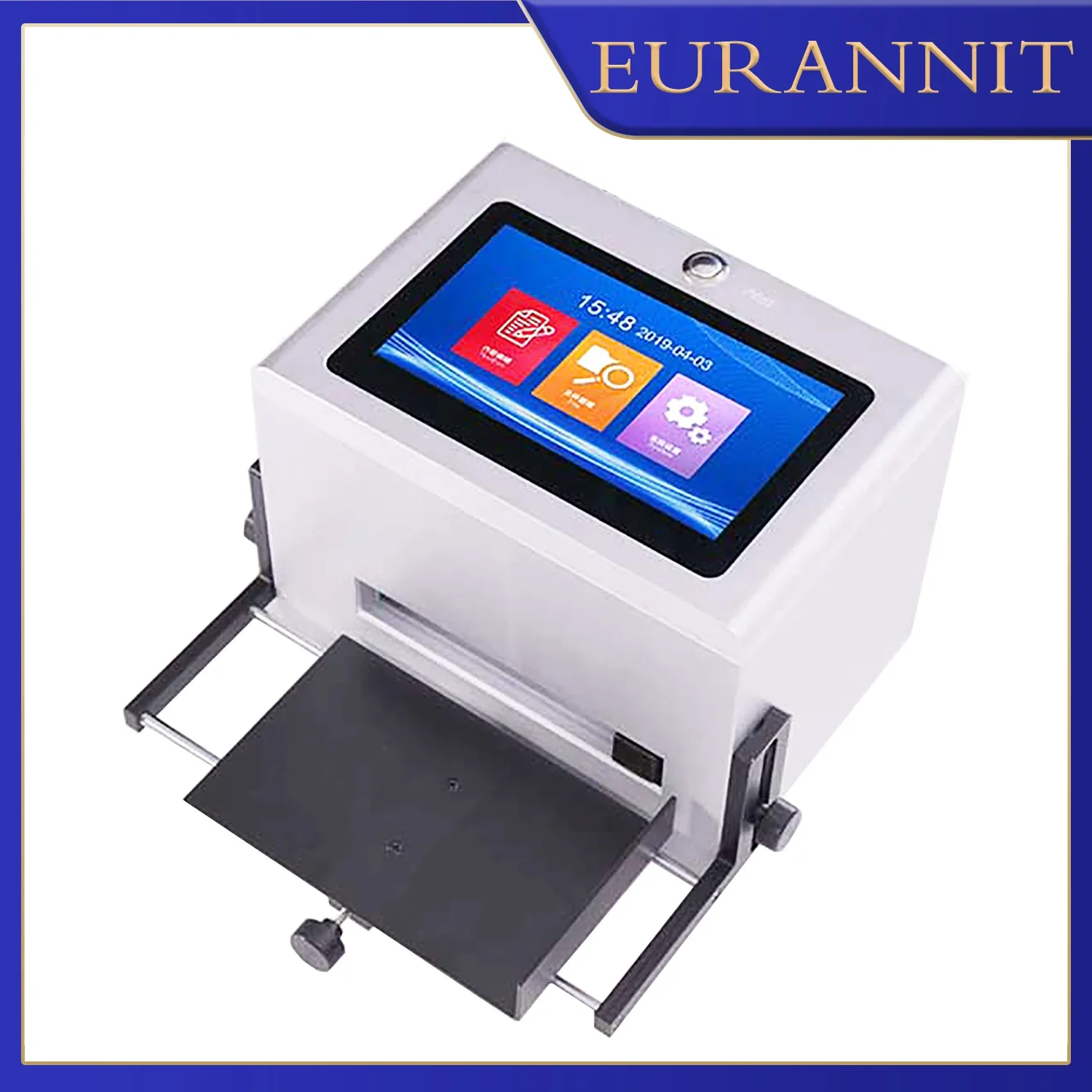 EURANNIT EO1 12.7mm/25.4mm Desktop Printer QR Barcode Batch Number Image Date Number Logo Expiry Date Desktop Inkjet Printer