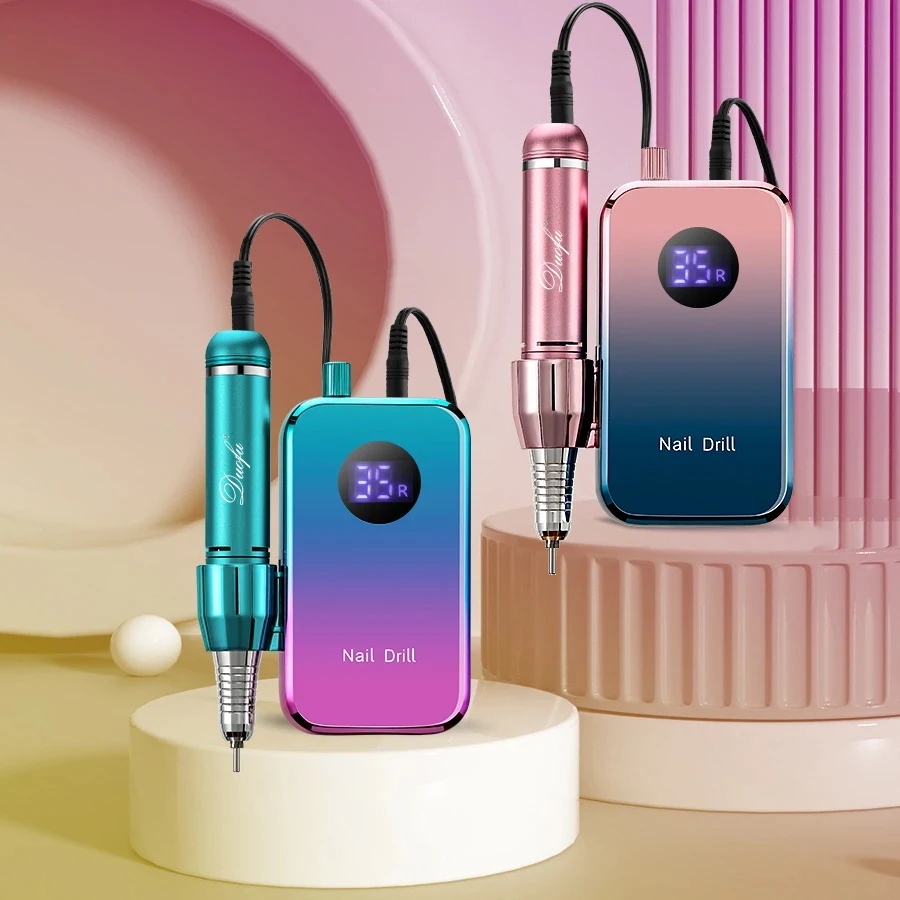 Portable Rechargeable Mini Nail Drill Machine, Nail Polish Remover, Ultra-Long Battery Life, 35000 Rpm, Quick Nail Removal, Polishing, Dead Skin Remover, Callus Remover, Nail Gel Remover, Suitable for Home Use, Travel, Salon, and Nail Salons, a Gift for Family, Friends, and Teachers