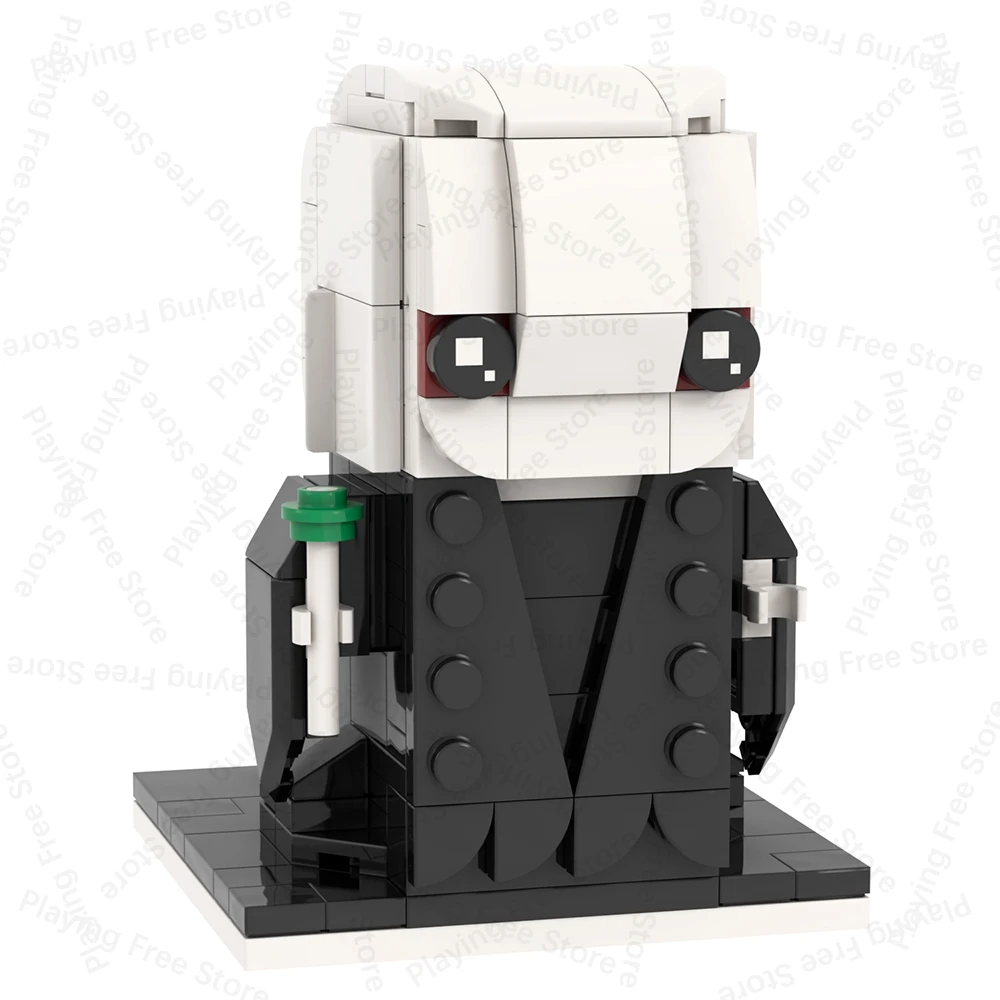 MOC شخصيات الفيلم السحري Brickheadz الخيال الطوب الأربعاء دوروثي متوافق ألعاب مكعبات البناء للأطفال الكبار هدية DIY بها بنفسك #4