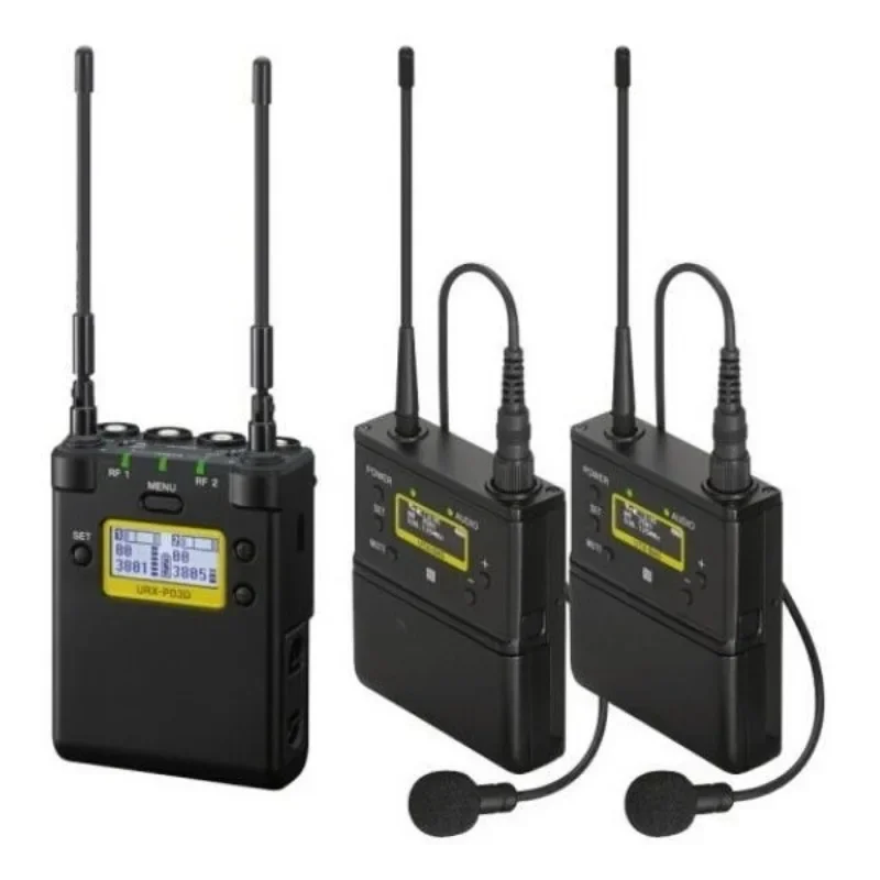 Micrófono inalámbrico, micrófono de cuello uno para dos.