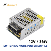 AC-DC Aluminum Switching Power Supply 110V 220V AC to DC 12V 3A 36W LED Lighting Driver Transformer Converter Adapter Noiseless