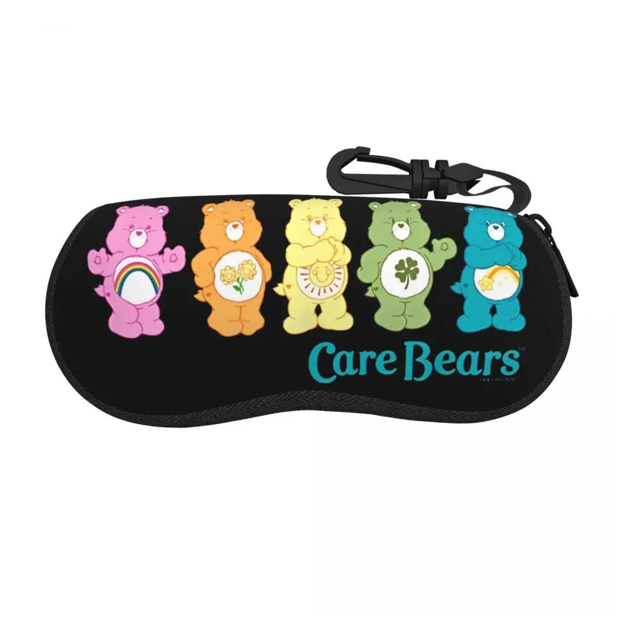 

Care Bears Rainbow Bears Line Up Logo Glasses Case Unisex Printing Box Eyewear Storage Box Small Eye Contacts Case