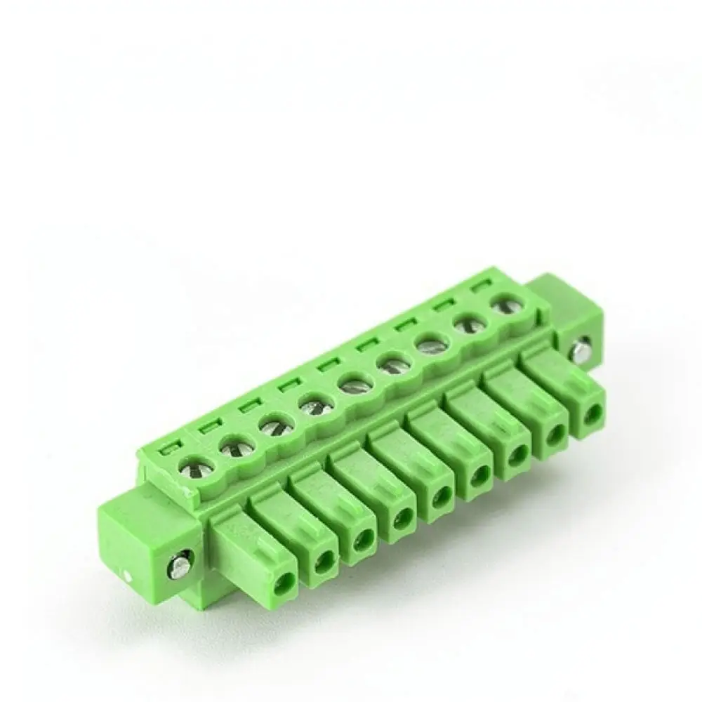 For For Sanhejin Flanged PCB Terminal Block 3 81mm Pitch Industrial Electrical Connector Plug Socket Straight Pin Component