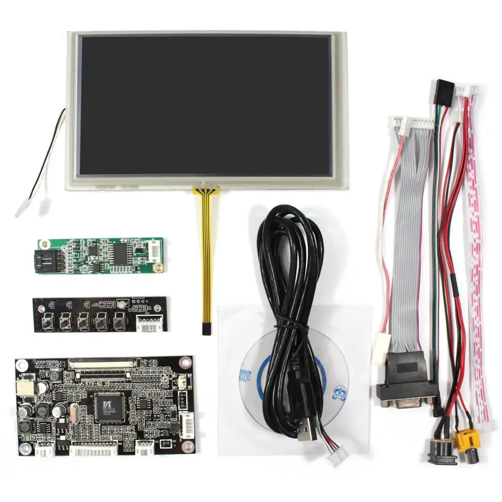 VGA,AV LCD Controller Board 6.2inch 800x480 Tft Lcd HSD062IDW1 Touch Panel Screen