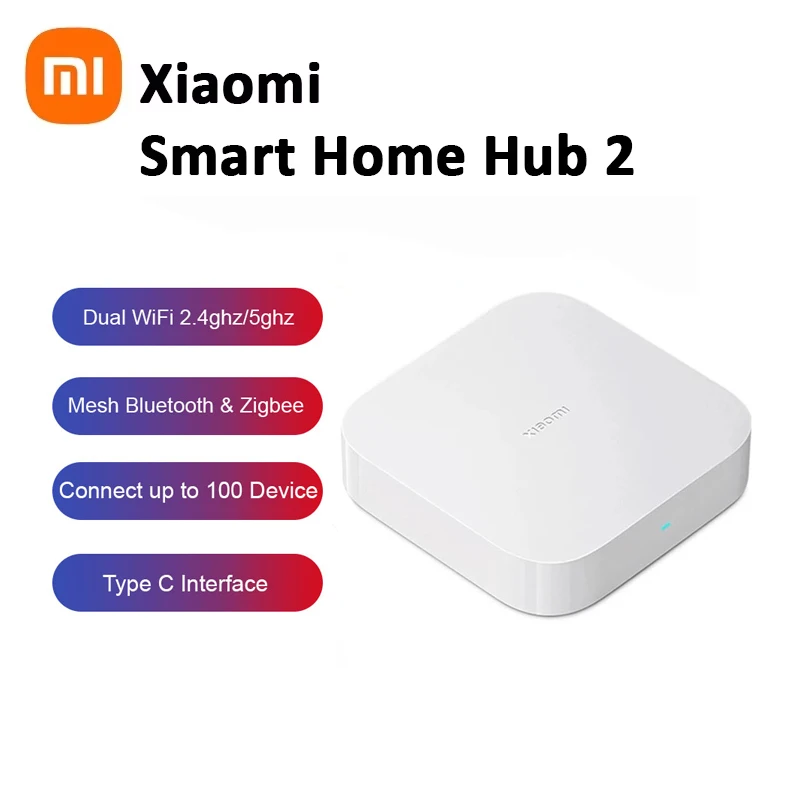 

Xiaomi Smart Home Hub 2, двойной порт Wi-Fi 5G RJ45, Bluetooth Mesh Zigbee 3,0, интеллектуальный концентратор, проводная сеть, домашний шлюз