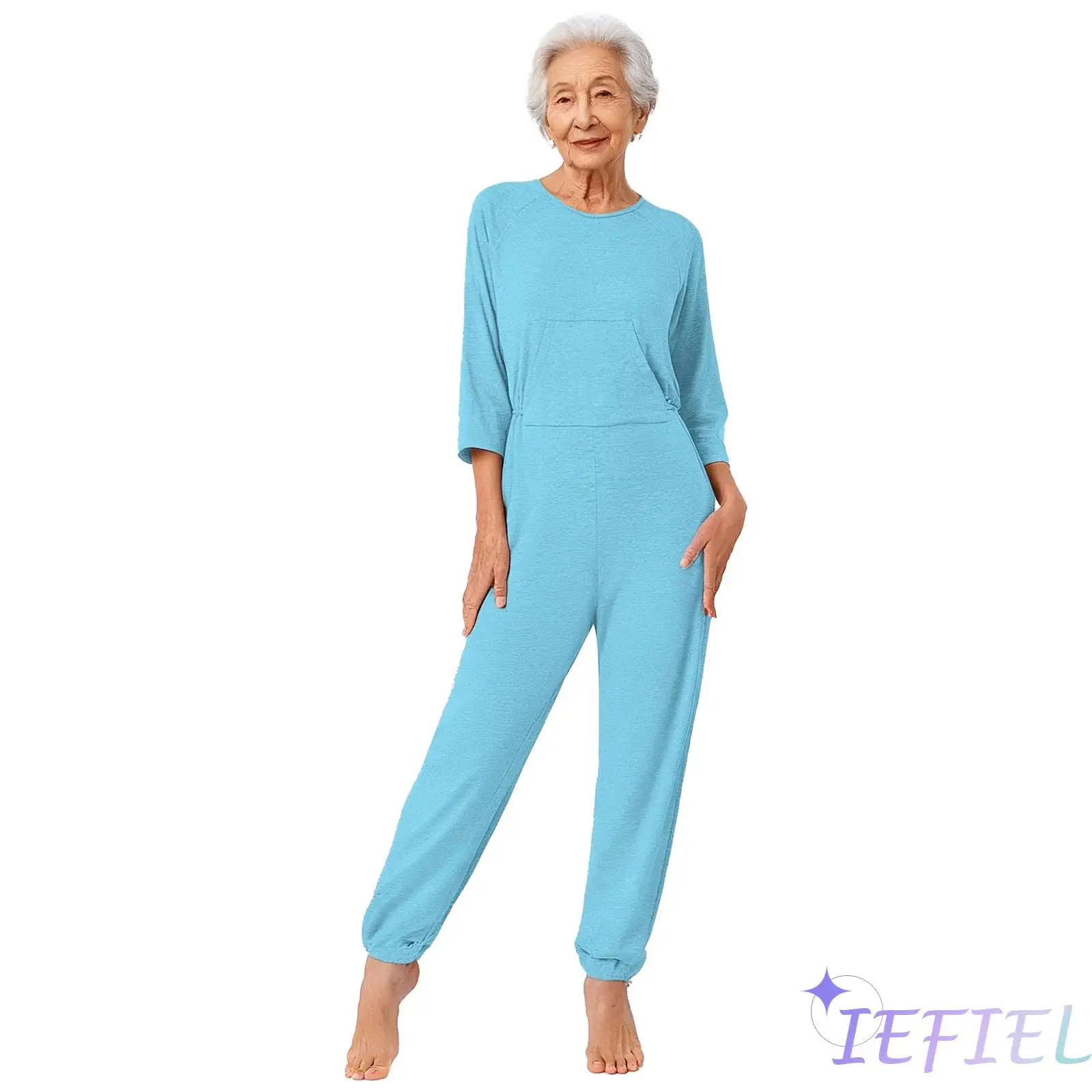 

Womens Professional Care Wear with Comfort Features And Adjustable Fit Complete Adaptive Outfit Adaptive Jumpsuit Nursing Romper