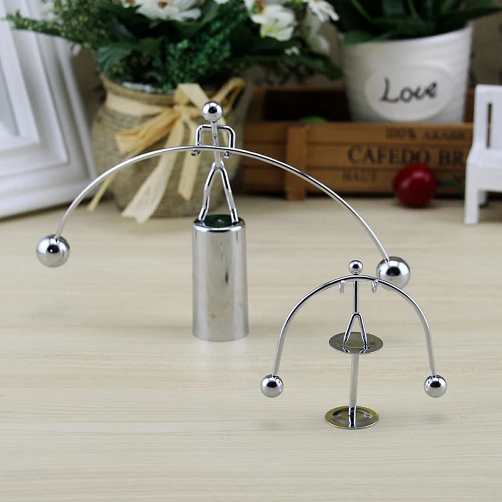 Balance Gyro Stahl drehen Ornament für Home Bar Party Dekoration kleine Person Metall Kunst Hobby drehen Balance