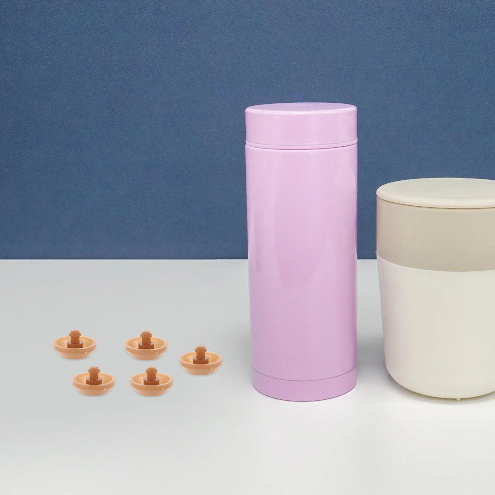 

10Pcs Reusable Silicone Stopper for Insulated Bottles Easy Install Spill Proof Bottle Cover Parts Round Spill Proof Stopper