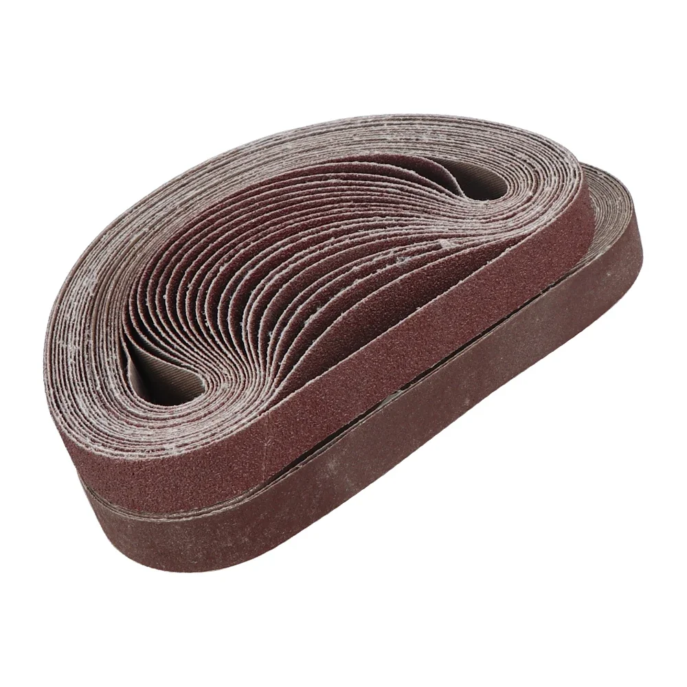 10 uds/30 Uds 20x520mm correas abrasivas pulido papel de lija accesorio para lijadora de cinta