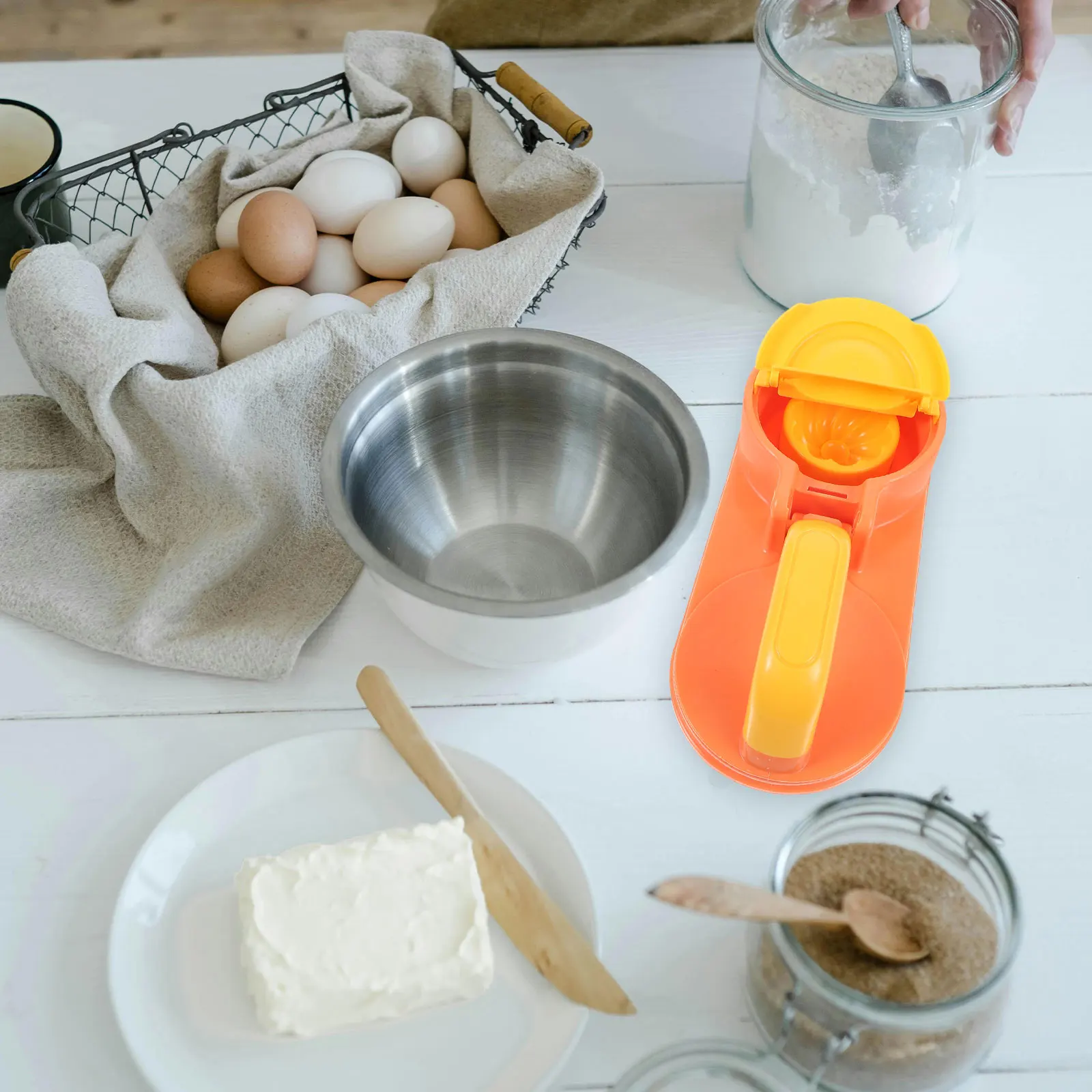 

1 set Dumpling Maker Mold Kitchen Tool Pastry Press Wrapper Machine Multi Functional Plastic Lightweight Ergonomic Handle Ideal