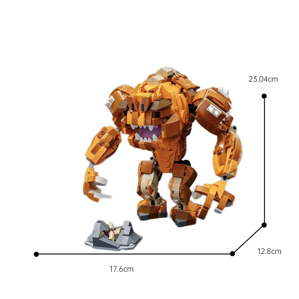 MOC Galactic Monster Rancored Building Blocks - Sci-Fi Creature Bricks DIY Collectible Beast Model Kit Gift for Fans