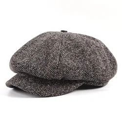Spring Newsboy Caps Men Beret Hat Peaky Blinders 2026 Korean Autumn Casual Vintage Men's Caps Warm Knitted Berets