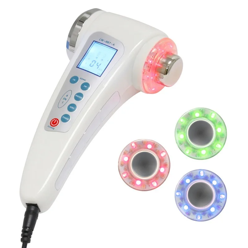 Double Head Color Light Ion Export Cleansing Instrument Ultrasonic Beauty Instrument Photon Skin Care Instrument