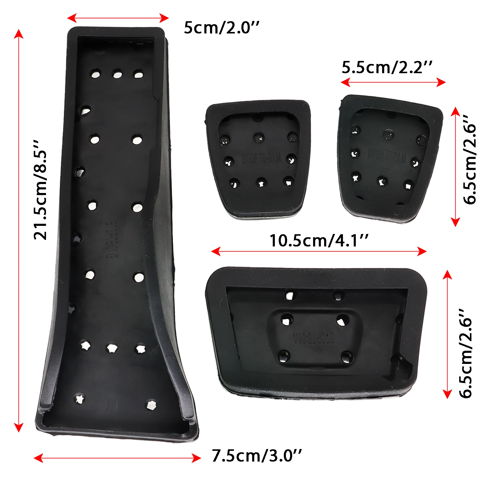 NonSlip AT MT Gas Brake Foot Pedal Pad Cover Kit Car Accessories For Hyundai Santafe Sonata Tucson For Kia Sportage Sorento K5