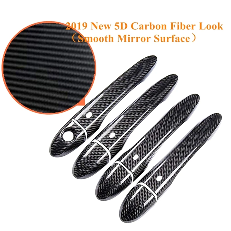 Carbon Fiber Door Handle Cover Car Exterior Door Handles Trim For Maserati Levante Ghibli Quattroporte 2013-2017 Parts