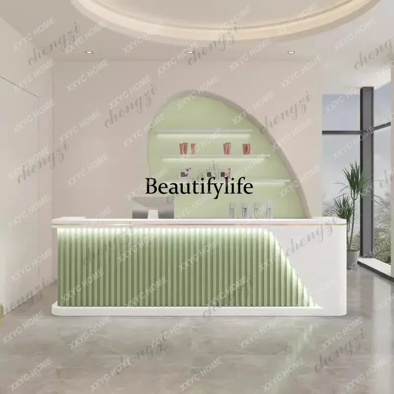 HJ Drawer Unique Reception Desks Executive Shop Modern Bar Reception Desks Minimalist Company Comptoire Accueil Lounge Furnitu