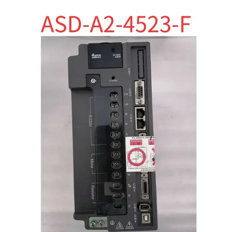 Second-hand original Servo driver  ASD-A2-4523-F 220V 4.5KW Test OK