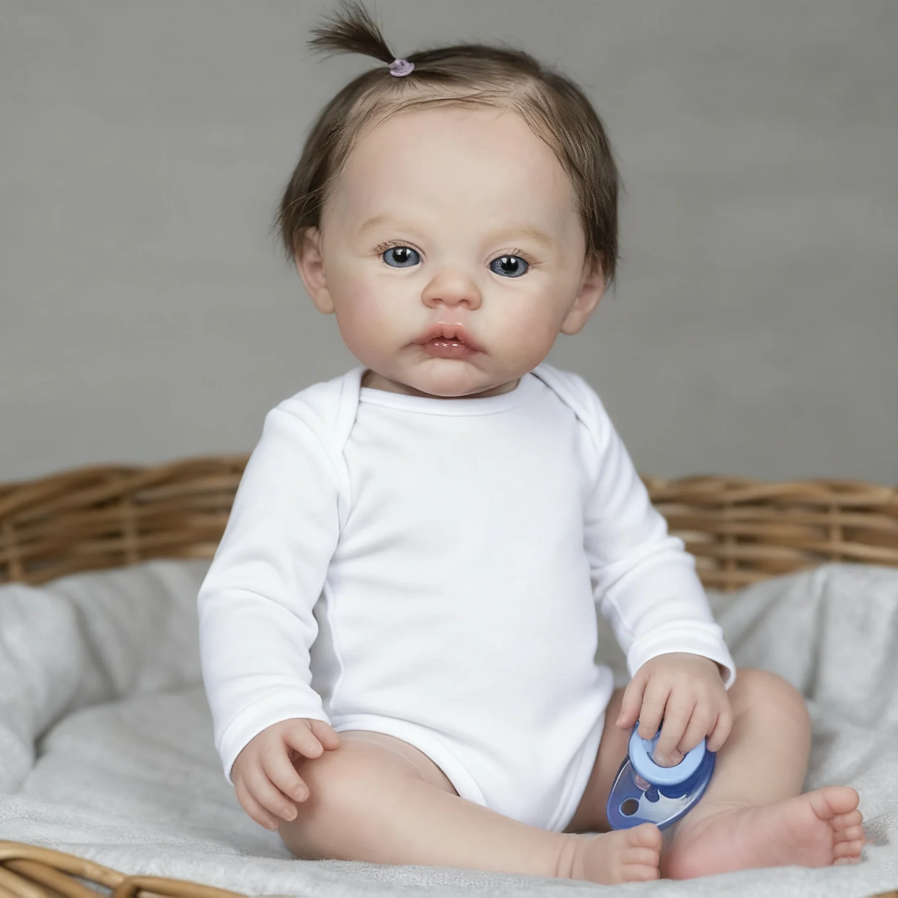 

Тканевый корпус 48 см, милая кукла реборн, игрушка для девочки, реалистичный модный подарок ручной работы на день рождения