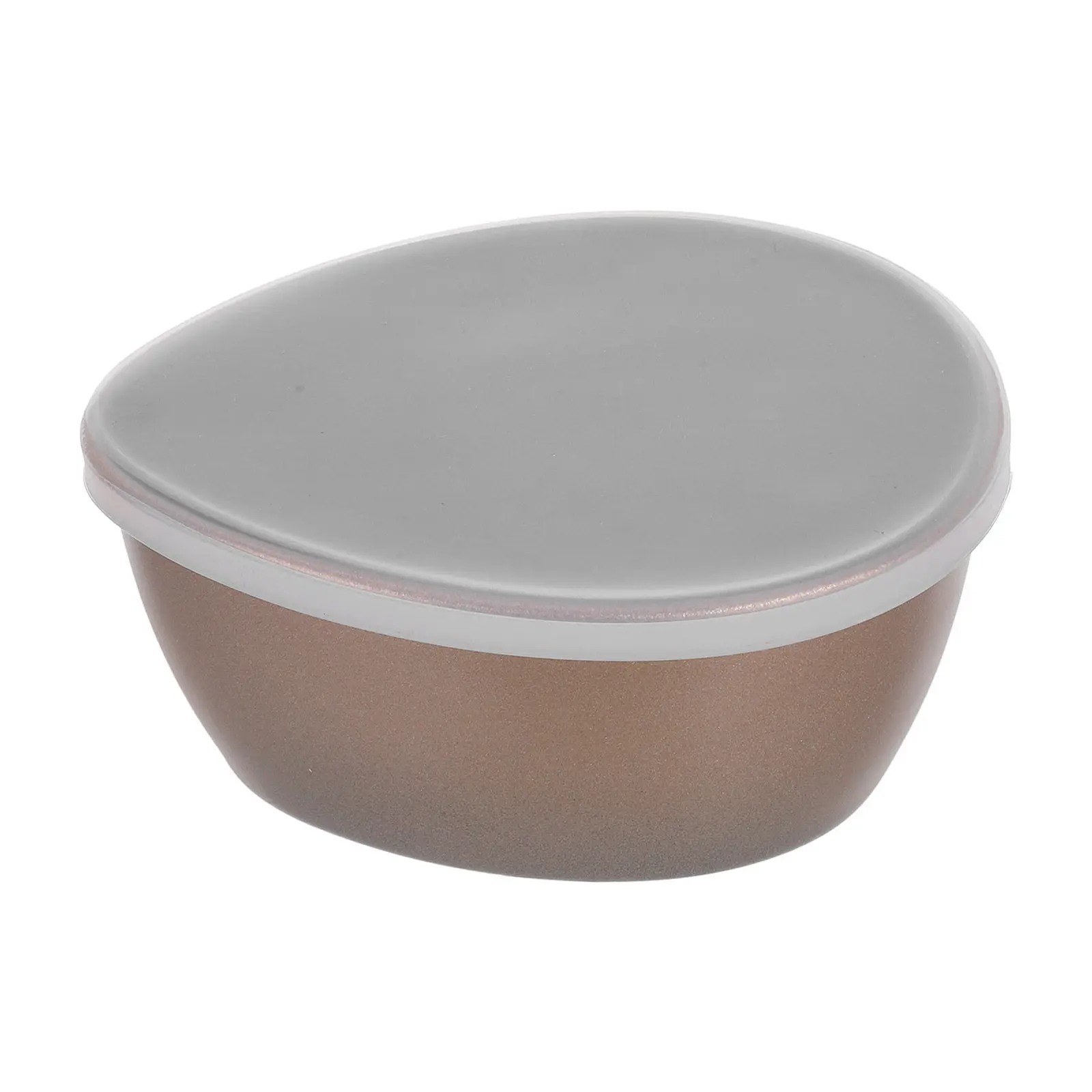 Molde para hornear de acero al carbono y silicona, apto para microondas, con tapa, para tazón de huevo al vapor, tartaletas de huevo, pudín y queso, 320 ml