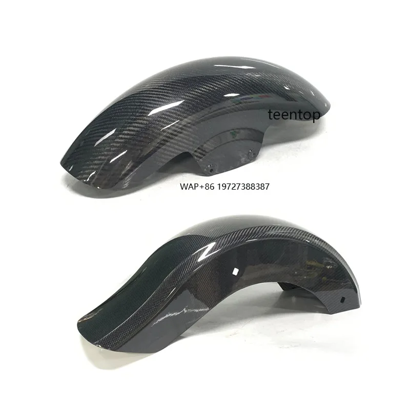 Motor Bike for Touring Models Rear Fender Real Carbon Fiber Parts Front Mudguard for 2009-2023
