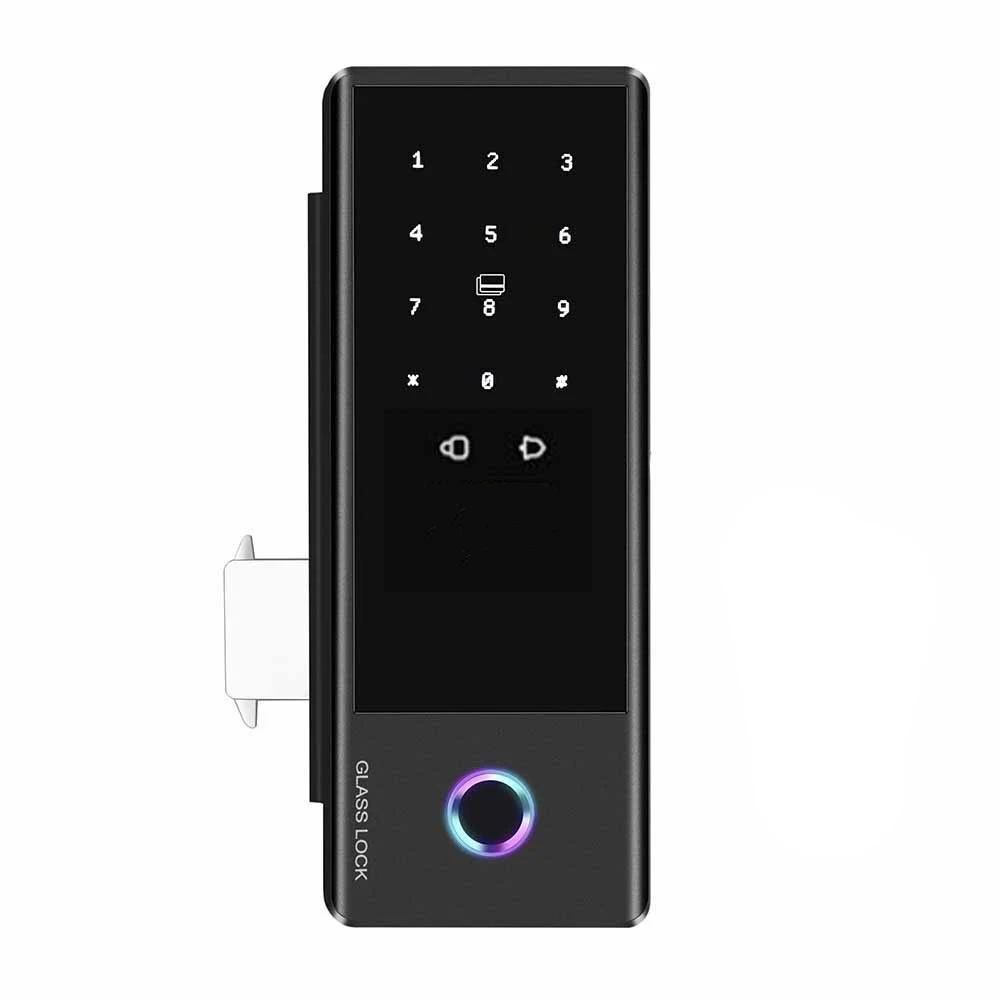 Smart Fingerpritn Lock For Slide Office Glass Door Swing Gate Lock Optional Tuya Wifi TTLOCK APP Control Digital Lock