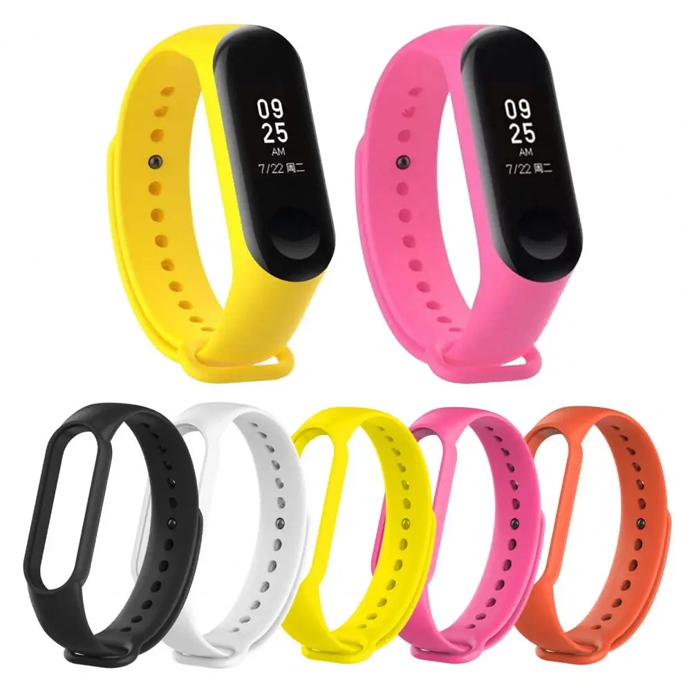 Silicone Wristband Cozy Wear Smartwatch Strap Detachable Replacement Strap Watch Strap Smart Bracelet Band for Mi Band 3/4/5/6