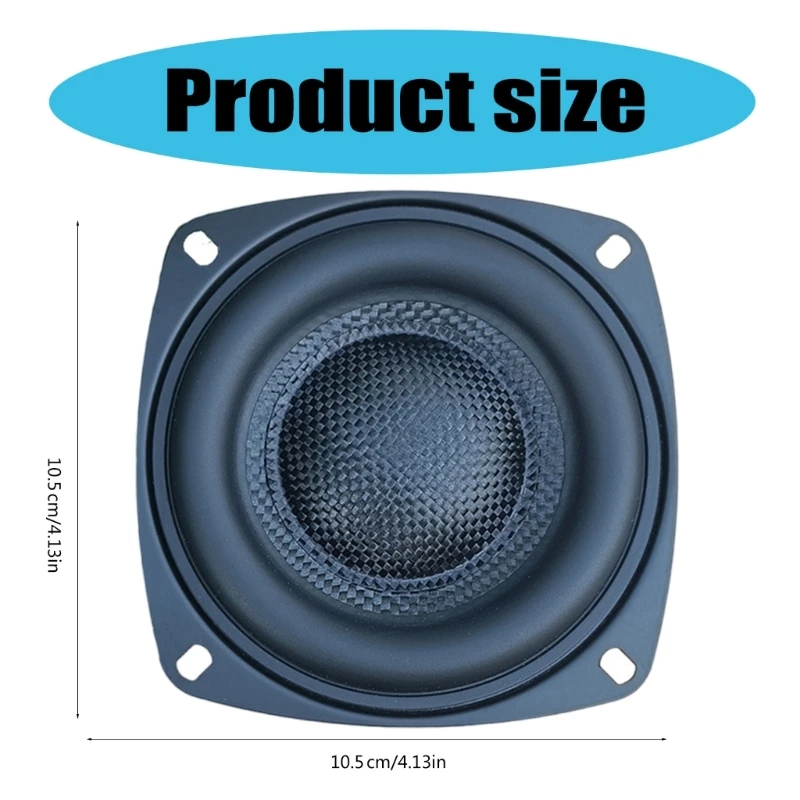 Powerful Subwoofer Speakers Unit High Sensitivity Low End Home Sound Accessory 4inch 40W for Enhancing Bass Performances