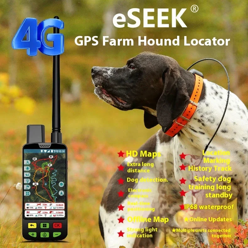 El señal VHF de la super larga distancia GPS del perseguidor del animal doméstico de IP67 Android 4G conecta el teléfono móvil